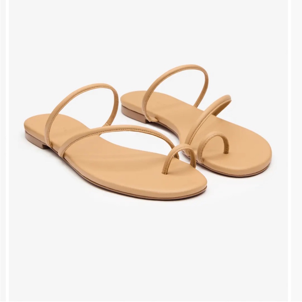 Reformation Ludo Toe Ring Strappy Flat Sandal